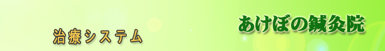 治療システム　あけぼの鍼灸院（福島県矢吹町）はりきゅう治療の効果